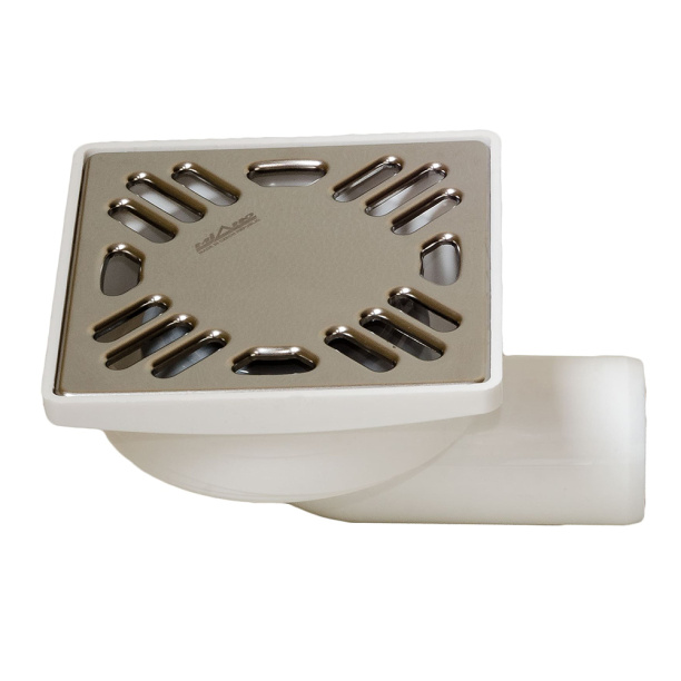 Трап для душа Miano 100х100 мм горизонтальный от магазина ЛесКонПром.ру