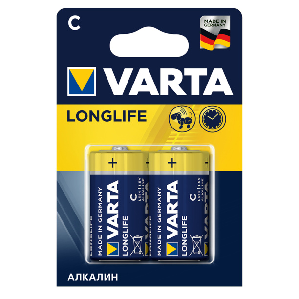 Батарейка VARTA LONGLIFE LR14 2 шт от магазина ЛесКонПром.ру