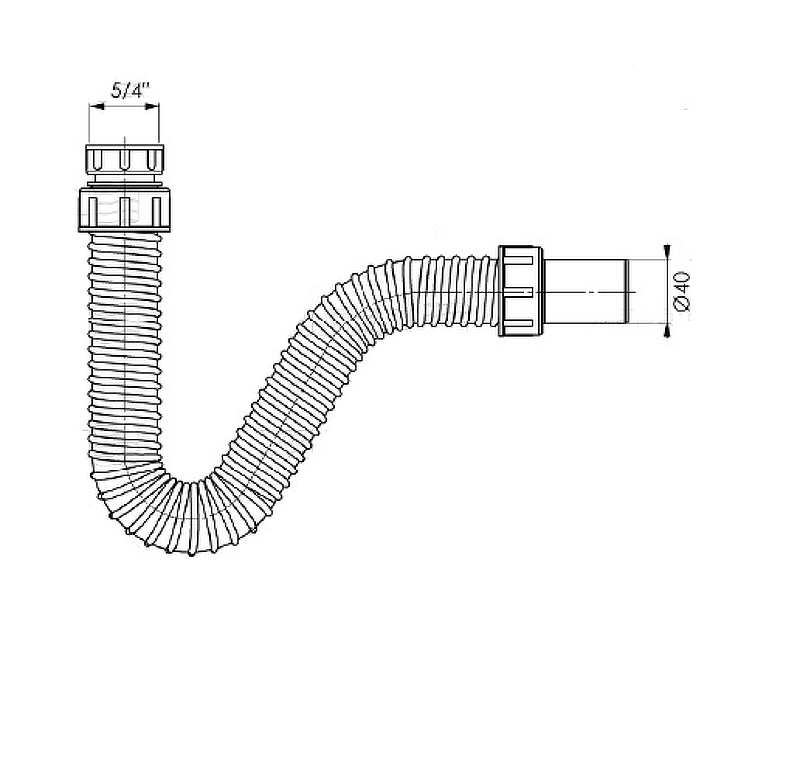 Сифон для раковины Bettoserb 125313 Серый от магазина ЛесКонПром.ру