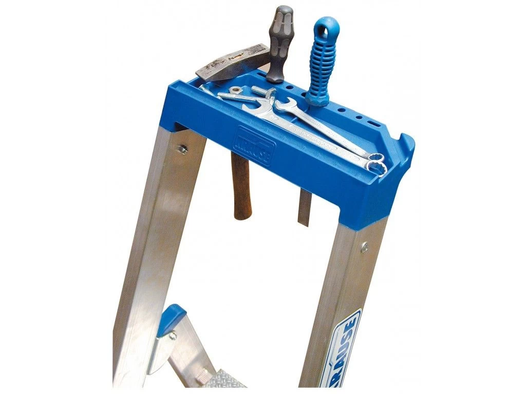 Стремянка алюминиевая Krause Stabilo с траверсой 8 ступеней (арт. 127327) от магазина ЛесКонПром.ру