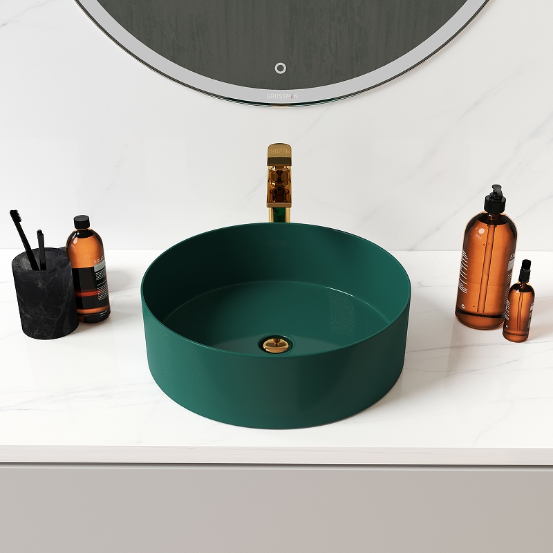 Раковина-чаша Grossman 40 GR-3013OLM Светло-зеленая матовая от магазина ЛесКонПром.ру