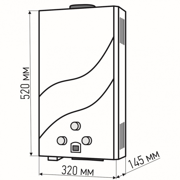 Газовая колонка Oasis 16 кВт 8 л/мин от магазина ЛесКонПром.ру