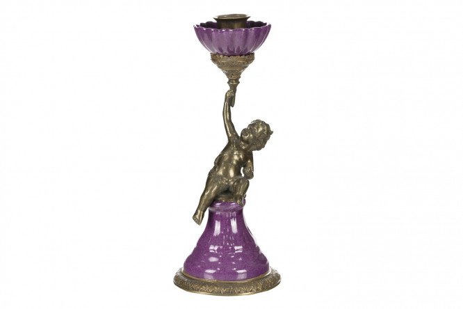 Подсвечник на 1 свечу Путти 80450817 от магазина ЛесКонПром.ру