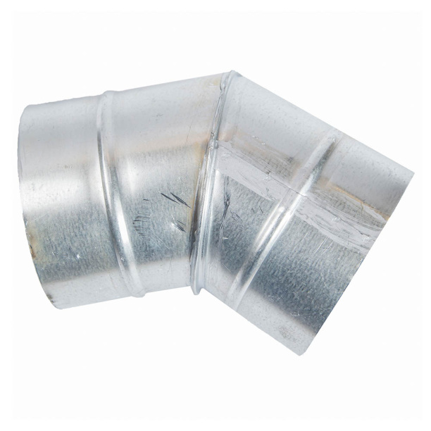 Отвод оцинкованный 125/45 от магазина ЛесКонПром.ру