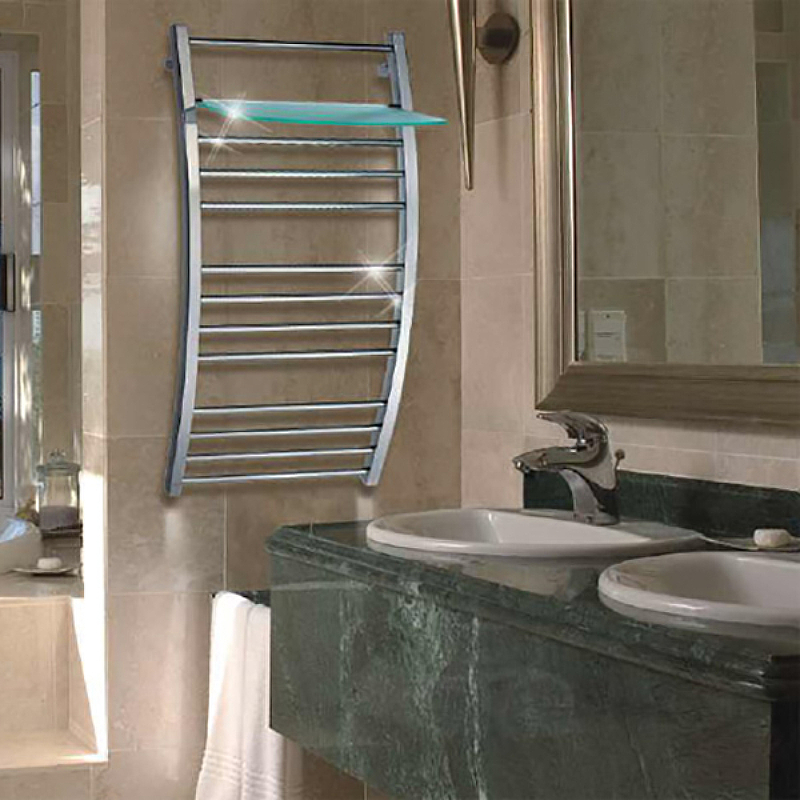 Водяной полотенцесушитель Grota Vela 530х900 Хром от магазина ЛесКонПром.ру