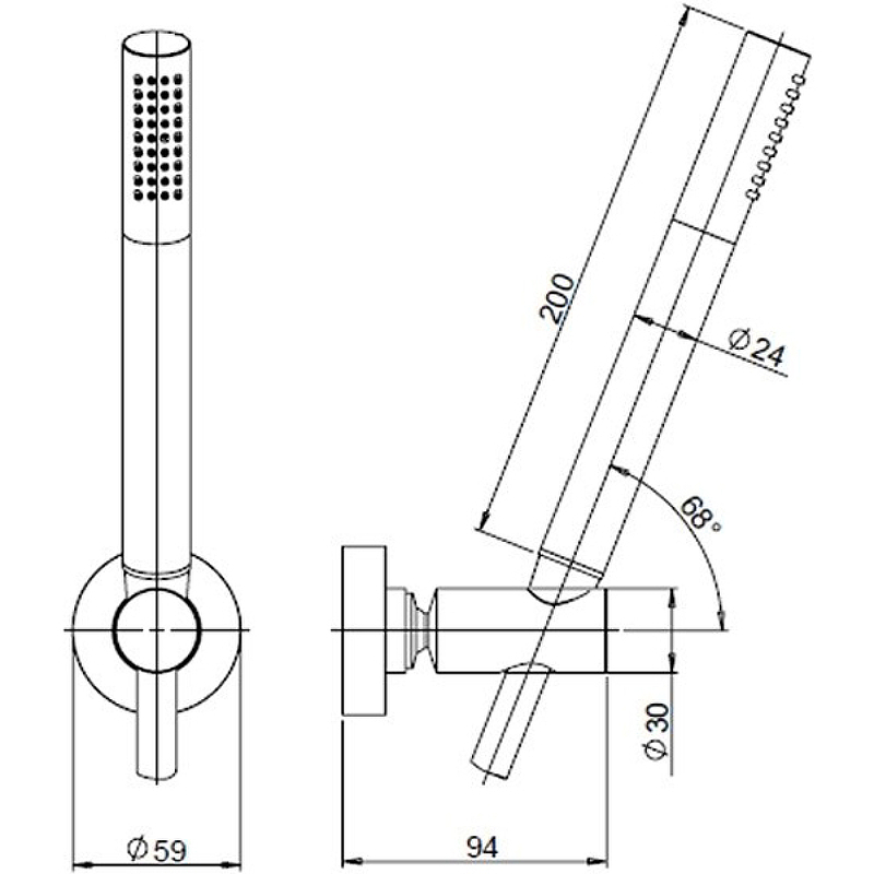 Душевой гарнитур Paini 53CR131TP4 Хром от магазина ЛесКонПром.ру