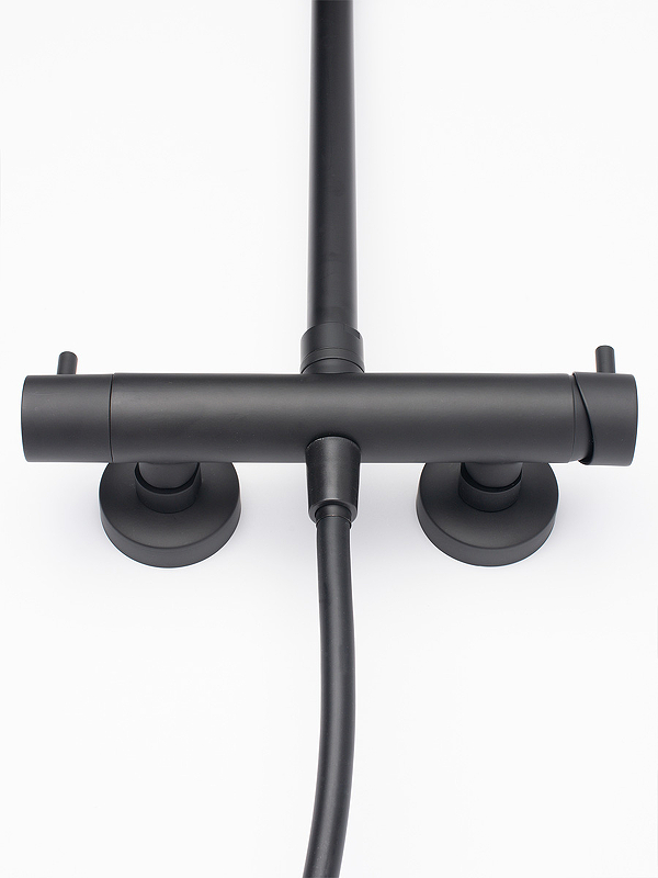 Душевая система AQUAme AQM8001MB Черная матовая от магазина ЛесКонПром.ру