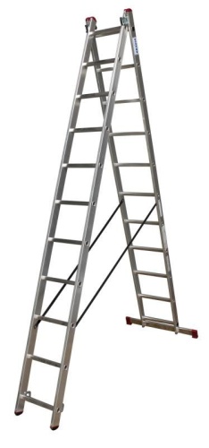 Лестница алюминиевая двухсекционная KRAUSE CORDA 2х11 арт. 010223 от магазина ЛесКонПром.ру