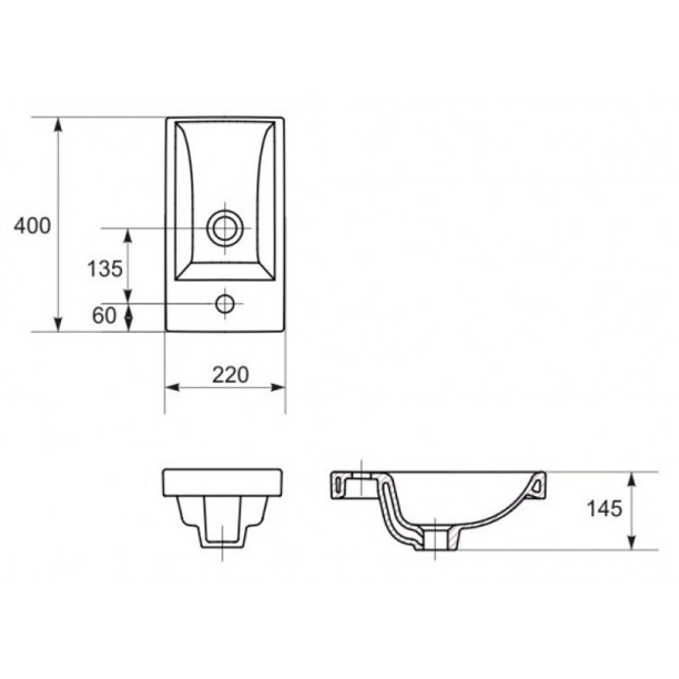 Раковина Cersanit COMO 40 см от магазина ЛесКонПром.ру