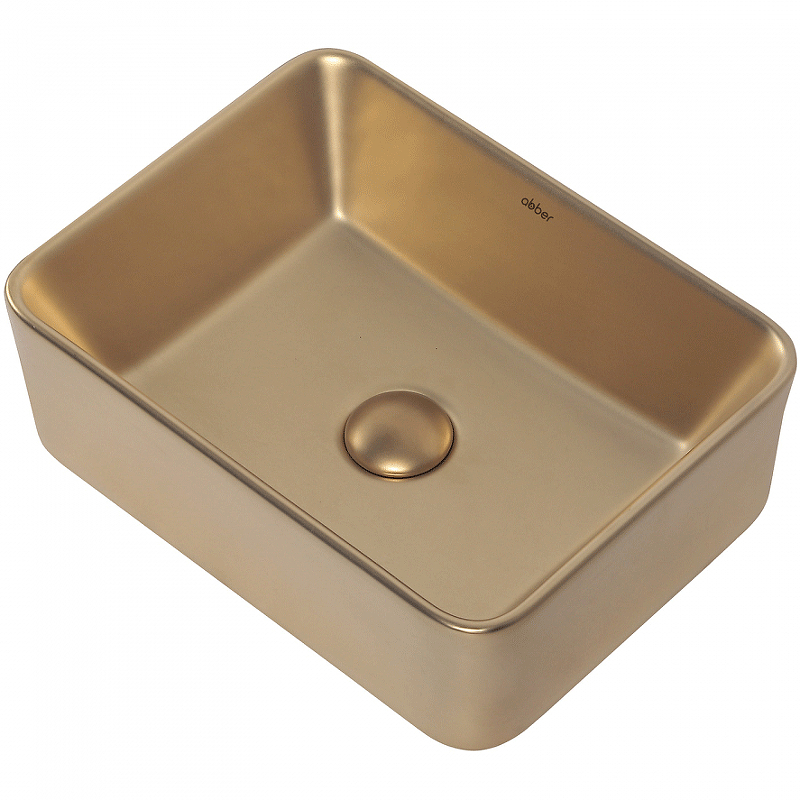 Раковина-чаша Abber Rechteck 40 AC2213MMG Золото матовое от магазина ЛесКонПром.ру