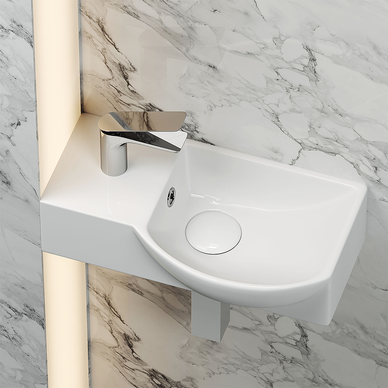 Раковина Ceramica Nova Element 40 R CN6039R Белая от магазина ЛесКонПром.ру