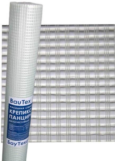 Стеклосетка штукатурная панцирная 320 г/м2 Баутекс Крепикс 3600 1х25м от магазина ЛесКонПром.ру