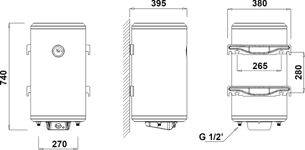 Накопительный водонагреватель Nofer SB 50 электрический от магазина ЛесКонПром.ру