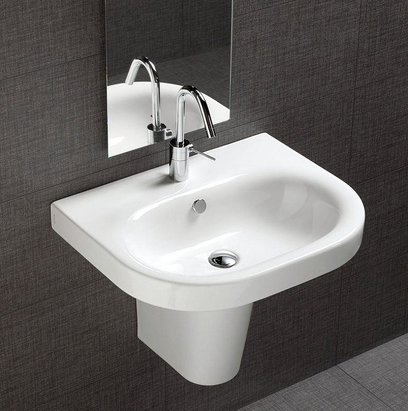 Раковина Hatria Daytime 62 Y0YT01 Белая от магазина ЛесКонПром.ру