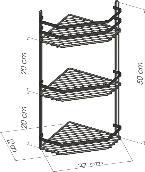 Полка Tekno-tel ES076G золотистая от магазина ЛесКонПром.ру