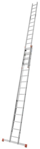 Лестница алюминиевая двухсекционная с канатной тягой KRAUSE ROBILO 2х15 от магазина ЛесКонПром.ру