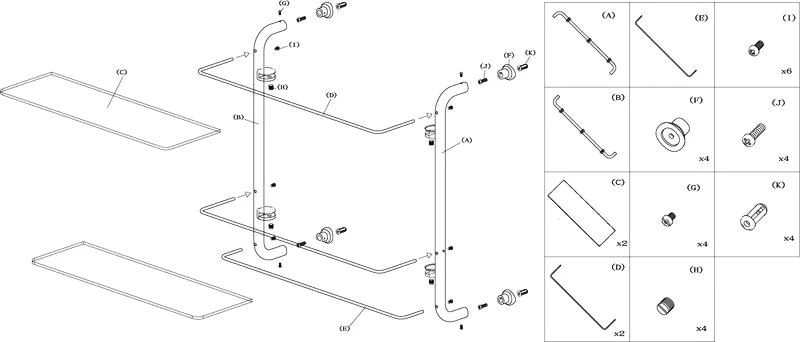 Полка Wasserkraft K-2022 от магазина ЛесКонПром.ру