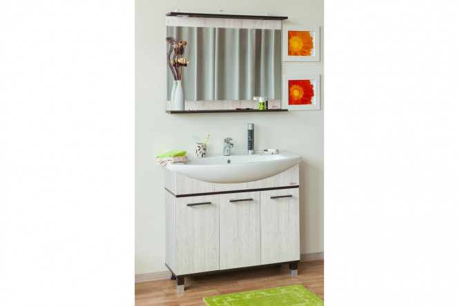 Зеркало с полкой Sanflor Толедо 80353234 от магазина ЛесКонПром.ру