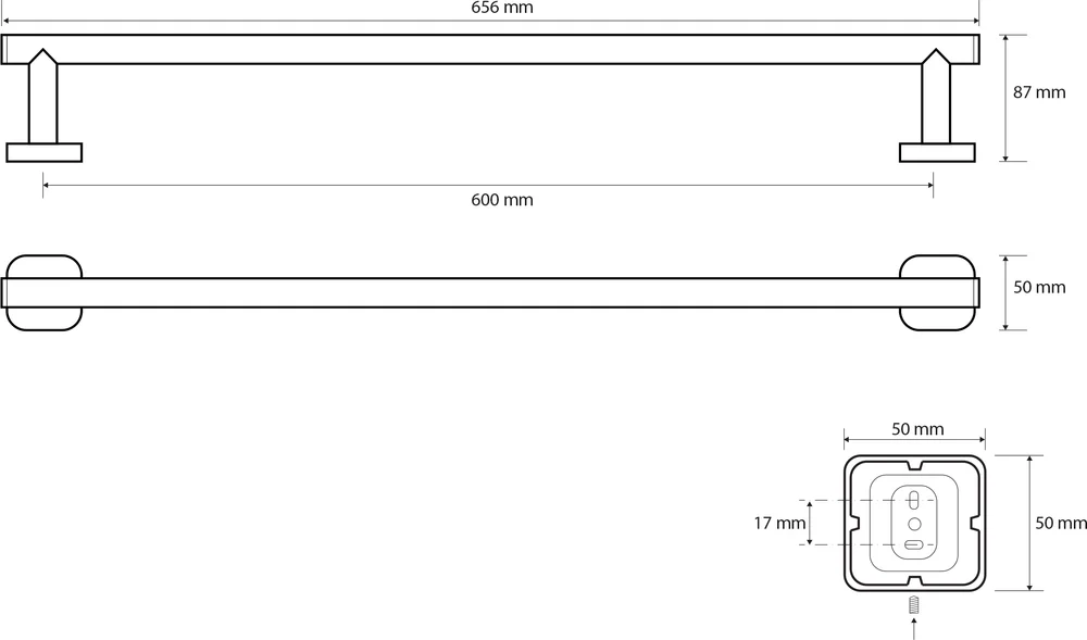 Полотенцедержатель Bemeta Tasi 154104042 от магазина ЛесКонПром.ру