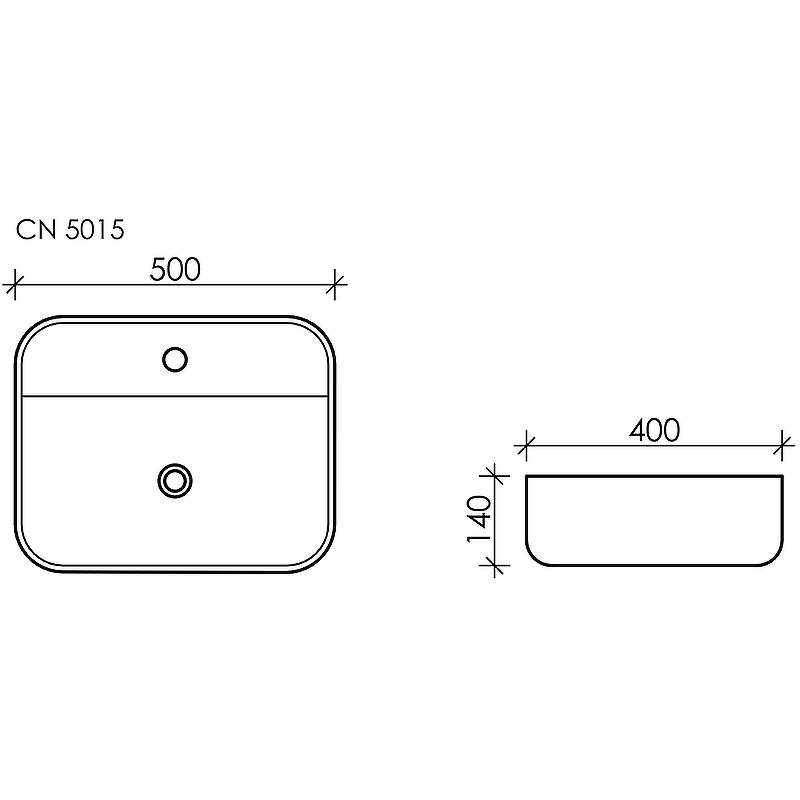 Раковина Ceramica Nova Element 50 CN5015 Белая от магазина ЛесКонПром.ру