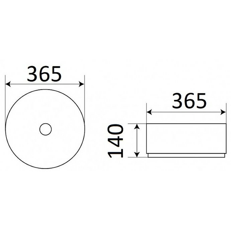 Раковина-чаша CeramaLux 37 C1055 Бело-золотая от магазина ЛесКонПром.ру