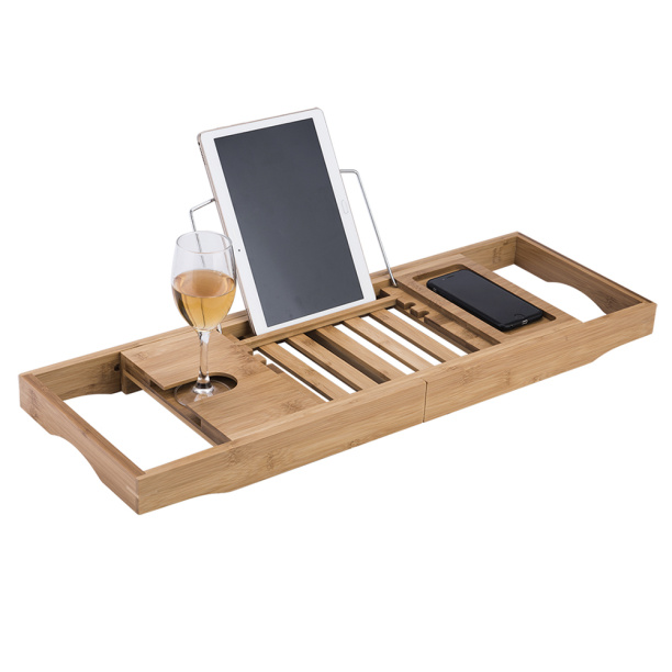 Полка для ванны раздвижная 70-104 см бамбук от магазина ЛесКонПром.ру