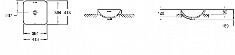 Раковина Jacob Delafon Vox 41 E2661-0 Белая от магазина ЛесКонПром.ру