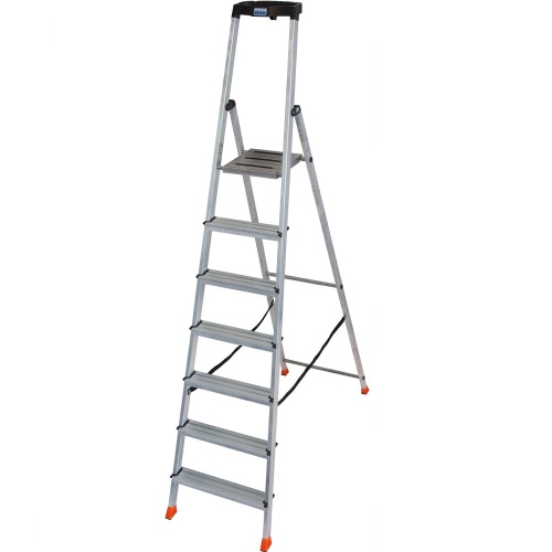 Стремянка алюминиевая Krause Safety 7 ступеней (арт. 128973) от магазина ЛесКонПром.ру