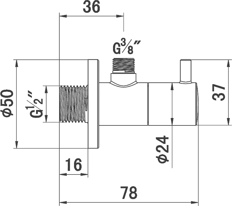 Вентиль Kludi 1584505-00 угловой от магазина ЛесКонПром.ру