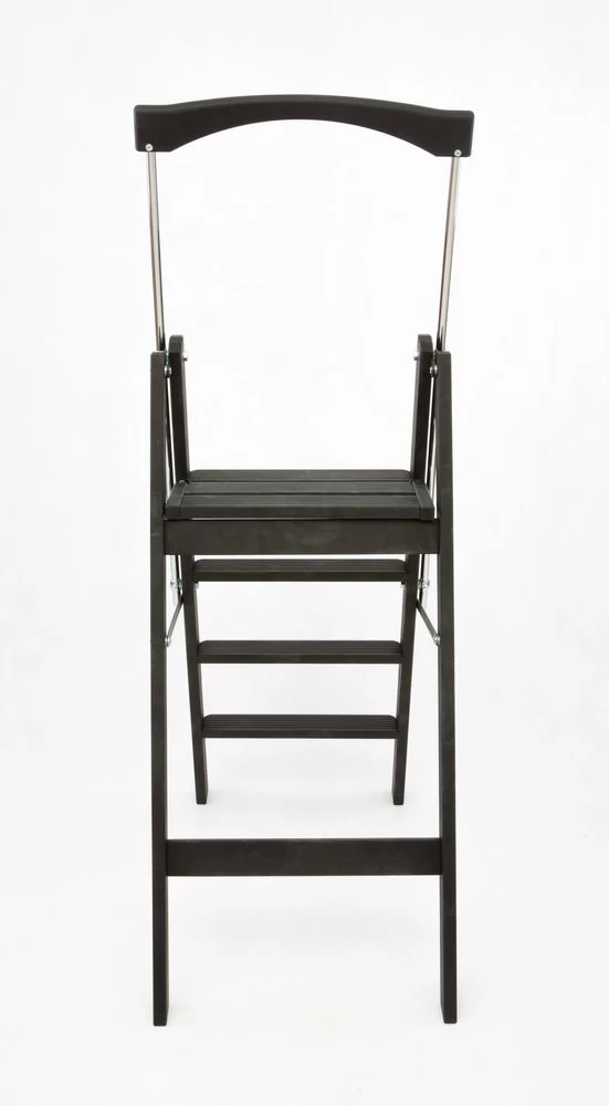 Стремянка деревянная Hoz-Block Серж 4 ступени Черная (арт. СДР-4Ч) от магазина ЛесКонПром.ру