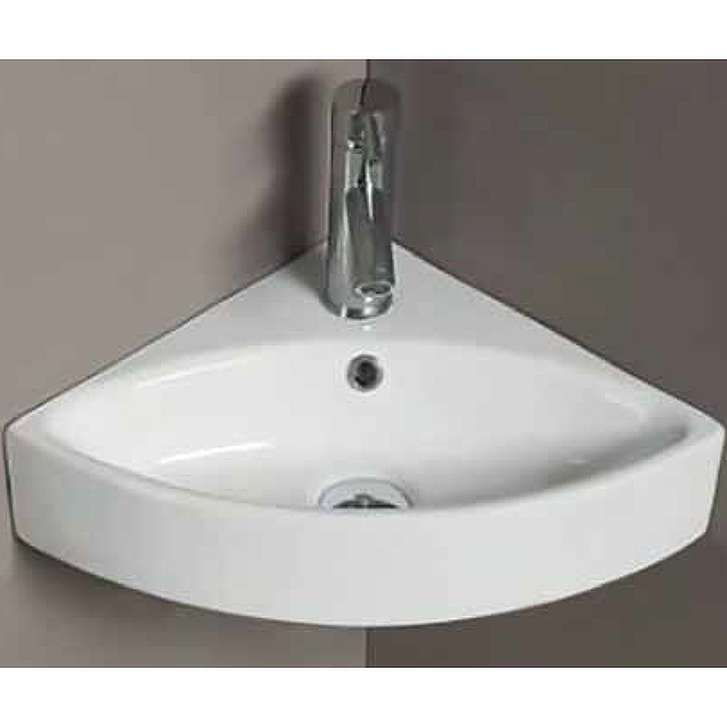 Раковина CeramaLux 50 78378 угловая Белая глянцевая от магазина ЛесКонПром.ру