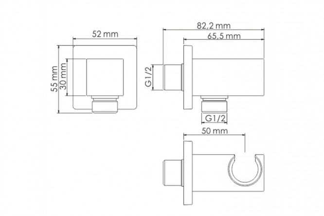 Подключение шланга WasserKRAFT 80382023 от магазина ЛесКонПром.ру