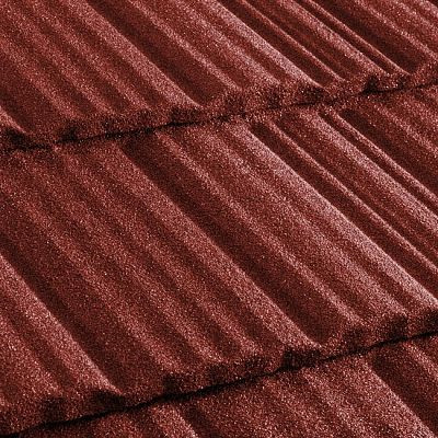 Композитная черепица Metrotile (Бельгия) MetroShake II красная от магазина ЛесКонПром.ру