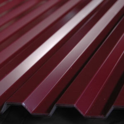 Профнастил Grand Line C21R 1051 мм СТ Pe RAL 3005 от магазина ЛесКонПром.ру