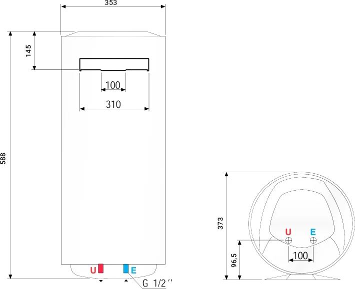 Водонагреватель Ariston BLU1 ECO ABS POWER SLIM 30 V от магазина ЛесКонПром.ру