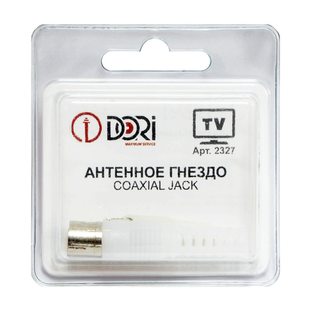 Гнездо ТВ DORI пластик от магазина ЛесКонПром.ру