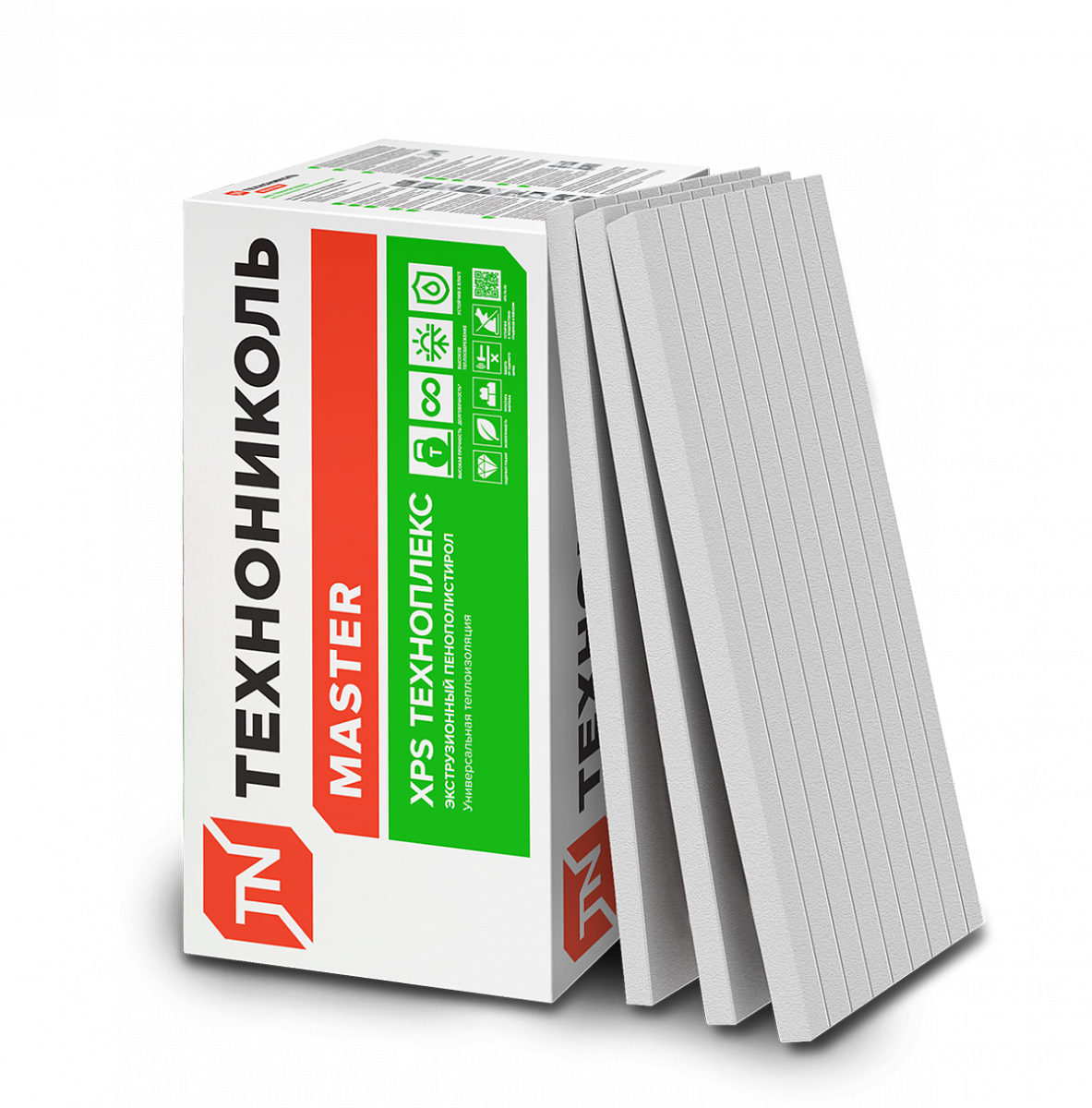 Экструзионный пенополистирол (XPS) ТЕХНОНИКОЛЬ Техноплекс FAS/2 S/1 1180х580х50 мм, L-кромка, фрезерованный с микроканавками, 8 шт от магазина ЛесКонПром.ру