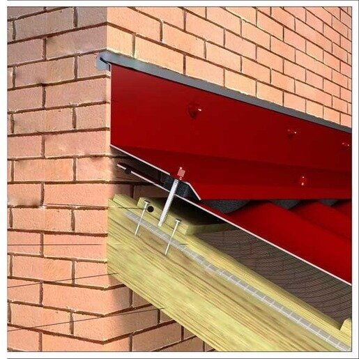 Планка примыкания GRAND LINE 150х250х0,45 мм PE-foil RAL 3005 от магазина ЛесКонПром.ру