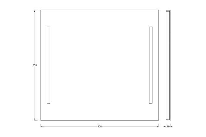 Зеркало EVOFORM Ledline 80372848 от магазина ЛесКонПром.ру