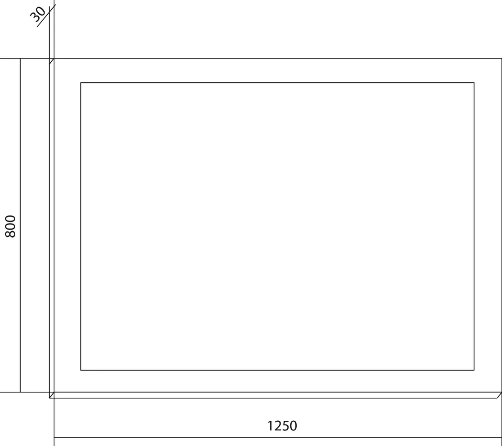 Зеркало Бриклаер Вега 125 с подсветкой от магазина ЛесКонПром.ру