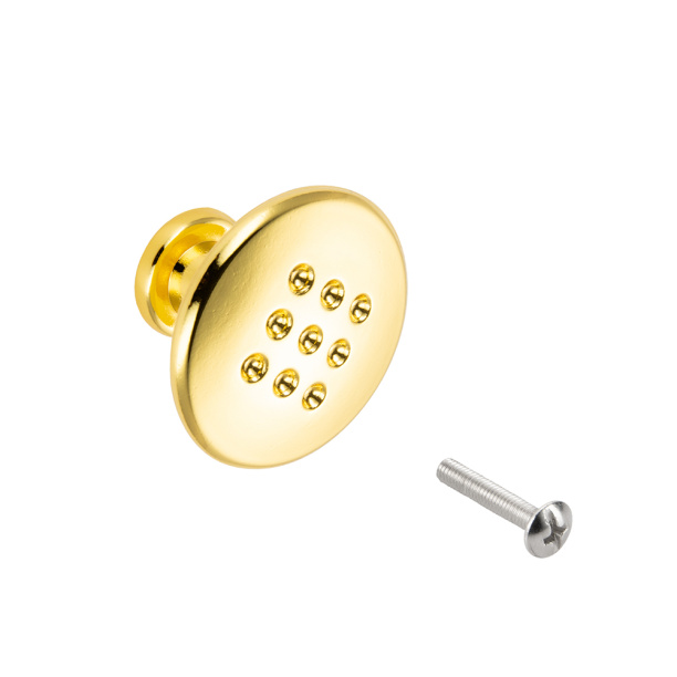 Ручка-кнопка мебельная 3005 золото от магазина ЛесКонПром.ру
