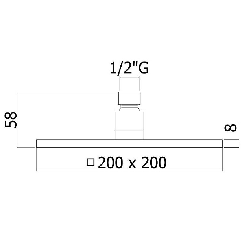 Верхний душ Paffoni Syncro ZSOF075NO Черный от магазина ЛесКонПром.ру