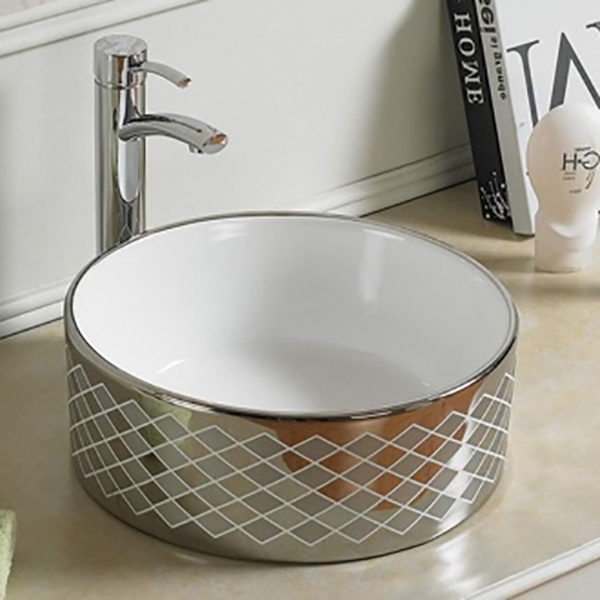 Раковина-чаша CeramaLux 41 7078ASP Серебро от магазина ЛесКонПром.ру