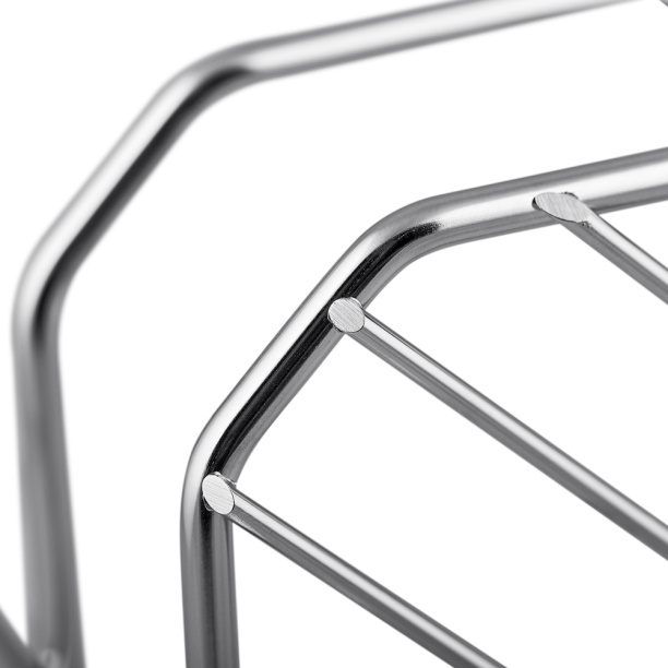 Полка сетчатая ЧМЗ Нюанс 3-ярусная угловая хром от магазина ЛесКонПром.ру