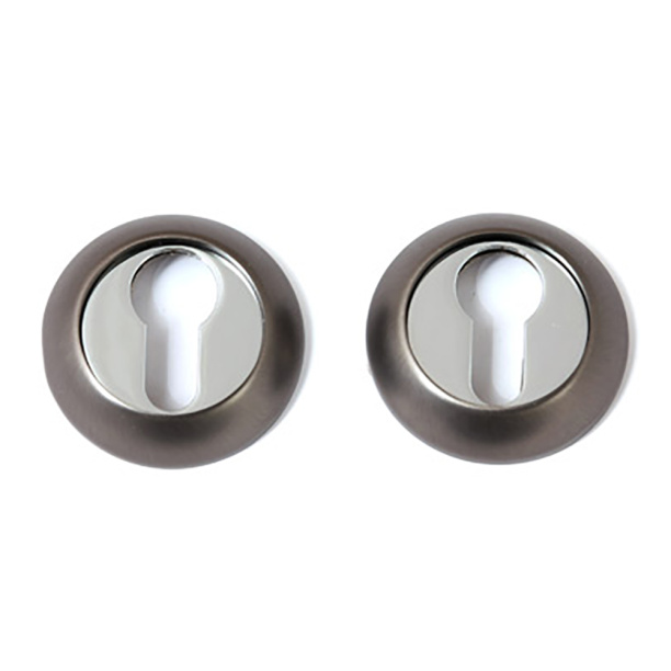 Дверные накладки под цилиндр Megapolis графит от магазина ЛесКонПром.ру