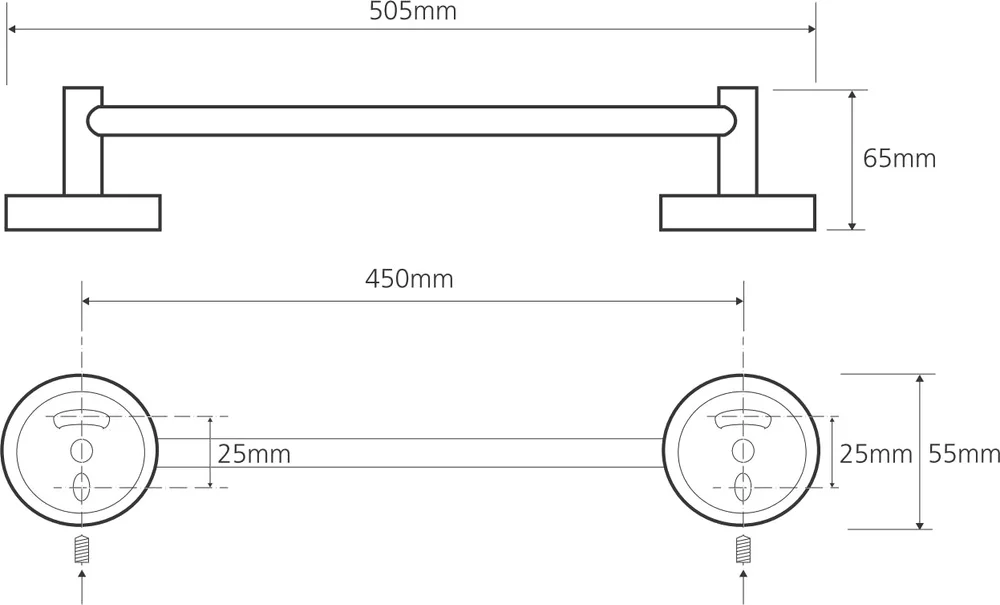 Полотенцедержатель Bemeta Omega 104104022 от магазина ЛесКонПром.ру