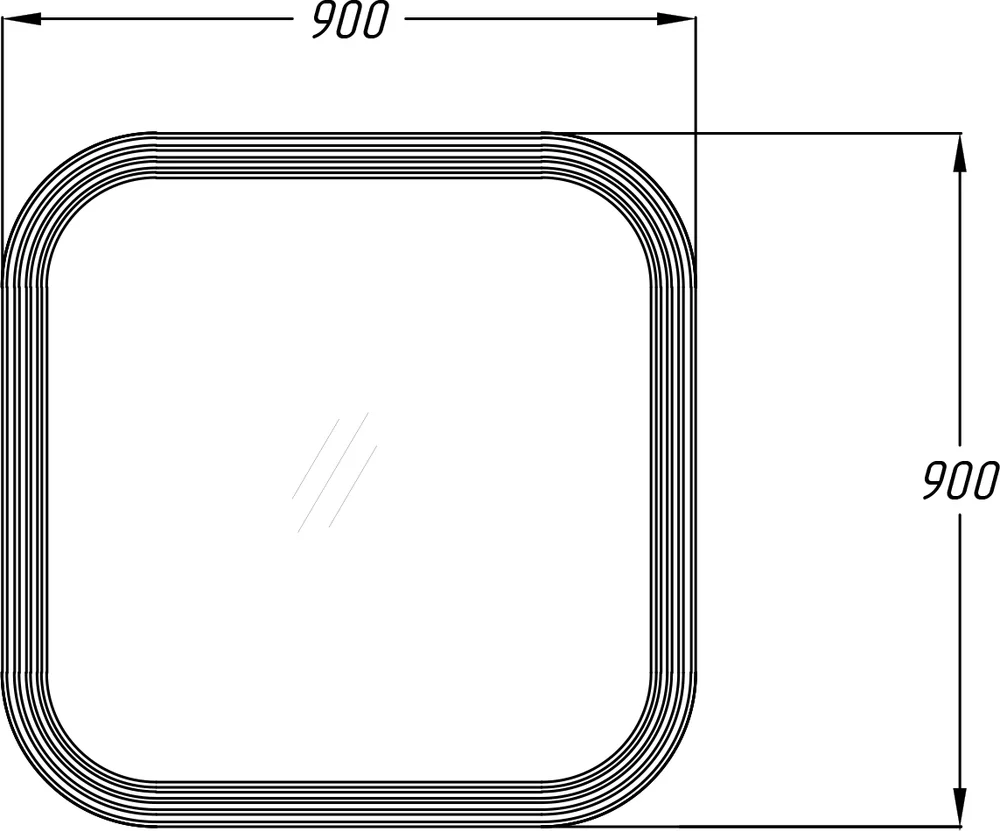 Зеркало Opadiris Ибица 90 от магазина ЛесКонПром.ру