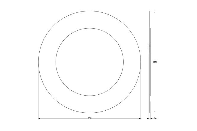 Зеркало EVOFORM Double 80545621 от магазина ЛесКонПром.ру