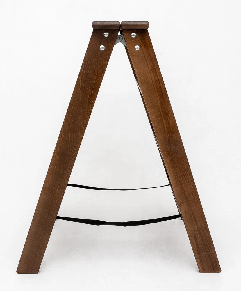 Стремянка двухсторонняя деревянная Hoz-Block Марк 4 ступени Черная (арт. ДДС-4Ч) от магазина ЛесКонПром.ру