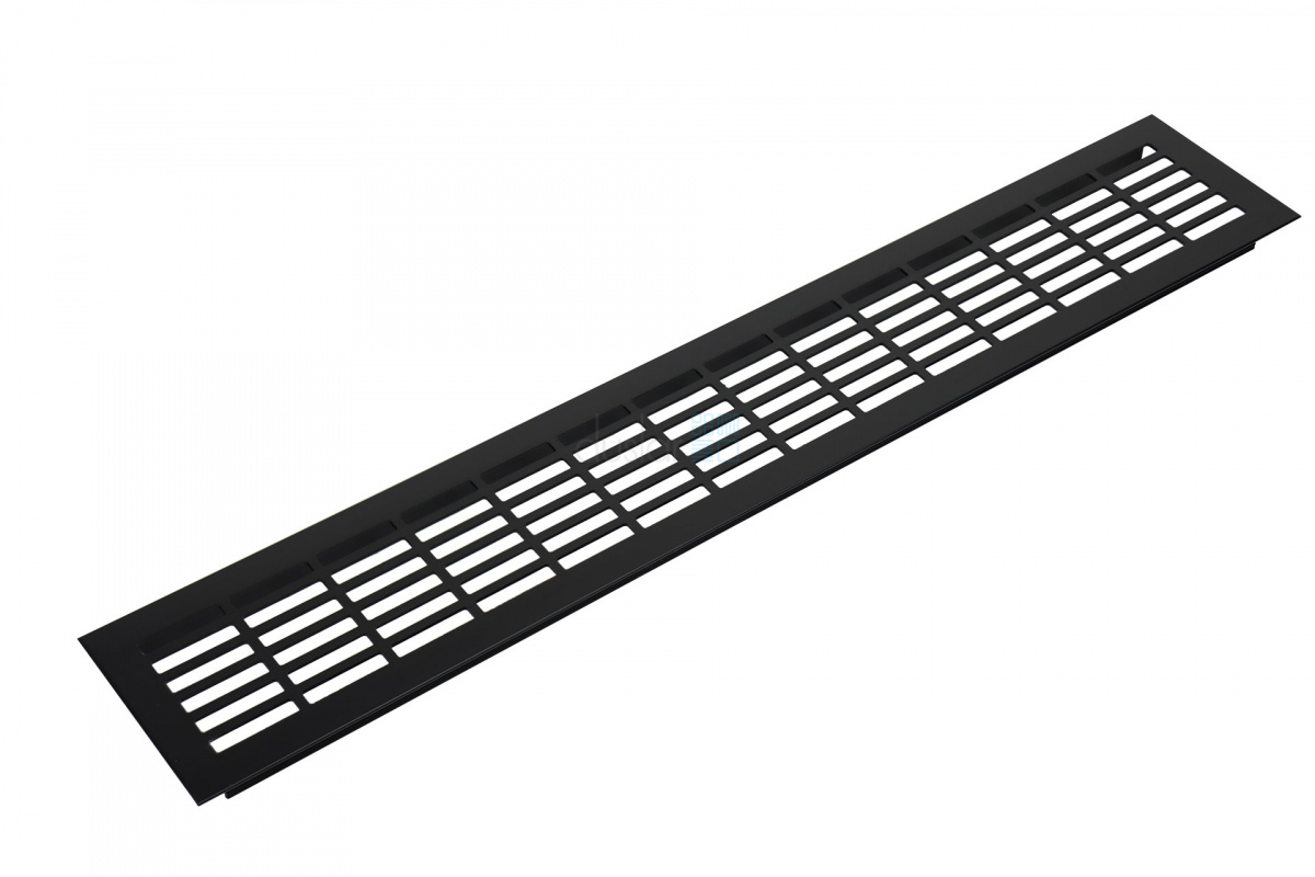 Решетка вентиляционная 480х80 мм, черный от магазина ЛесКонПром.ру